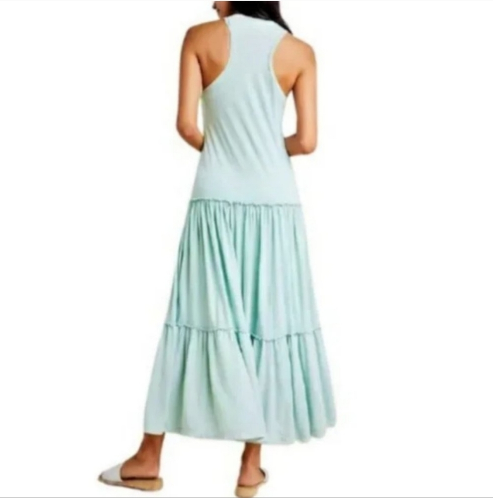 Sundry Mint Green Tiered Maxi Dress - Picture 2 of 6